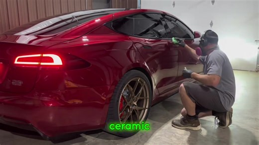 Ceramic coatings have become my favorite service lately ✨ here is my ceramic coating application process. #detailing #cars #cardetailing #cartiktok #cartok #autodetailersoftiktok #fyp #autodetail #process #product #tesla