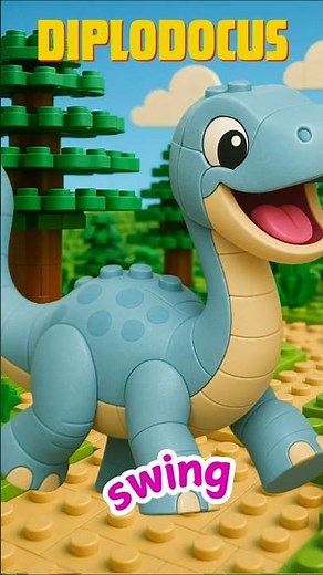 Animal Sounds Song 🦖 LEGO Dinosaur Sound Rap! 🦕 New Baby Dinosaurs Stomp, Chomp & Roar for Toddlers🎵