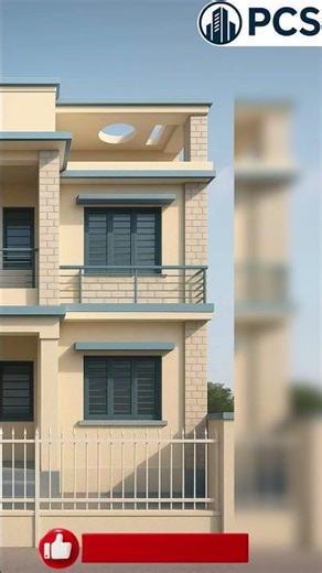 Elegant Single Floor Elevation | 3D Elevation Tutorial in 3ds Max + AutoCAD + SketchUp #shorts