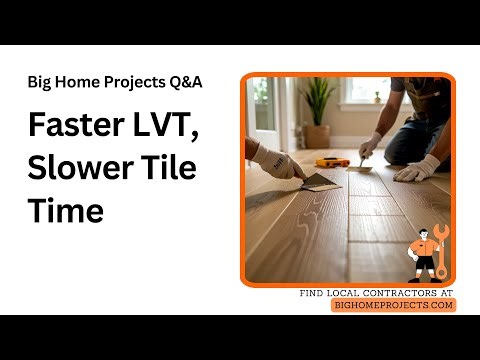 LVT Click Install Speed Vs Ceramic Mortar Time
