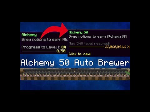 How to EASILY get MAX Alchemy w/ an auto brewer | Hypixel Skyblock