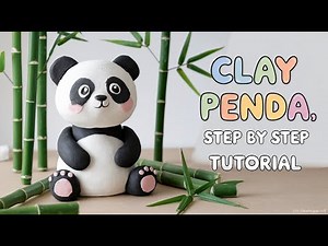 DIY Clay Panda 🐼 | No Bake | Cold Porcelain Clay panda Tutorial