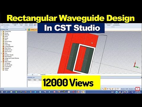 How to design rectangular waveguide using CST Microwave studio |in hindi