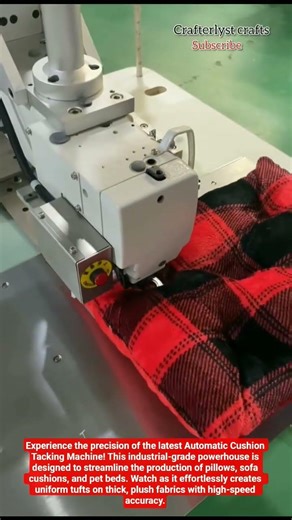 Cushion Tufting&Tacking Machine in action designed for industrial textile manufacturing#Technology