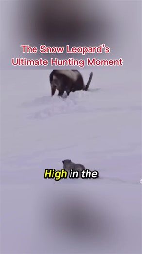 Snow Leopard's Incredible Hunting Skills in the Wild