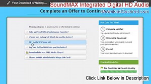 SoundMAX Integrated Digital HD Audio Serial (Download Now 2015)