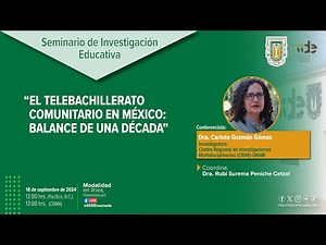 Conferencia: El Telebachillerato Comunitario en México: balance de una década