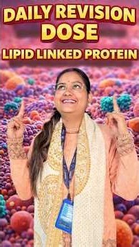 Daily Revision Dose (DRD) with VEDEMY | Cell Biology | Lipid Linked Protein | CSIR Revision #vedemy