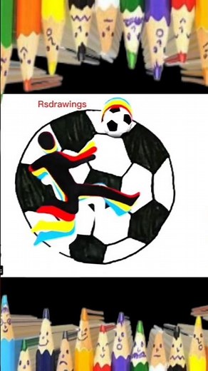 How TO DRAW SOCCER BALL ⚽️ EASY DRAWING #soccer #football #drawing #shorts #explore #shortvideo