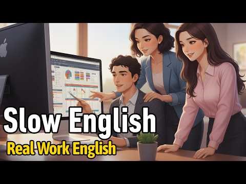 English at Work – Real Office Conversations | Simple English Conversations (A1–A2)
