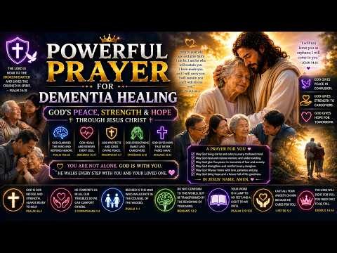 🙏 Powerful Prayer for Dementia Healing | God's Peace, Strength & Hope Through Jesus Christ