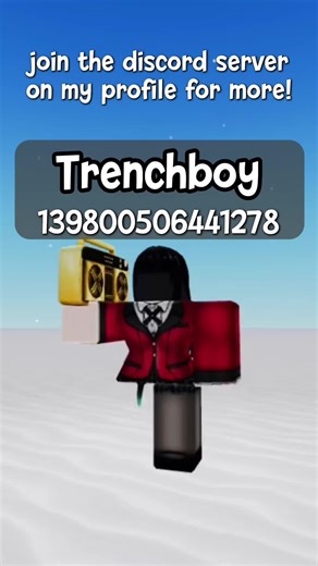 Trench Boy Music Code for Roblox Enthusiasts