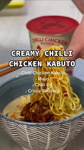 Creamy Chilli Chicken Ramen Recipe in 5 Minutes