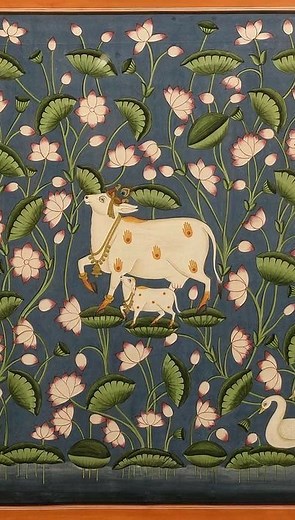 Art Gallery By Karan Nandaniya | || कामधेनु || @painting.palette Canvas Prints will be available soon at @canvas.print.palette 🔹10% discount on early bookings 🔹Sizes... | Instagram