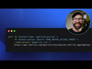 Deploy a new build from a zip file using Netlify’s API