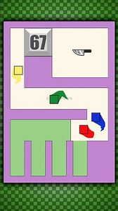 Square Race 🟥🟦🟩🟨 #squarerace #simulation #shorts