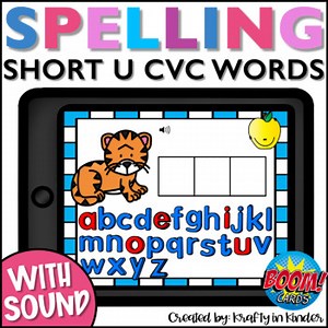 CVC Words Boom Cards Short U