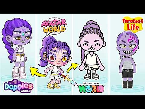 😱 RUMI CHARACTER in 4 GAMES?! Avatar World, Toca Boca, Tomodachi Life & Dopples 🌍 PAZU