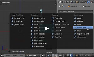 Blender Follow Path Bone Constraint