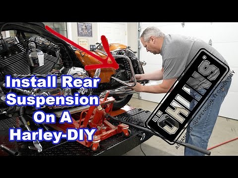 How To Install Ohlins Rear Suspension On A Harley Davidson Motorcycle