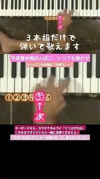 ３本指伴奏で「平成狸合戦ぽんぽこ：いつでも誰かが」