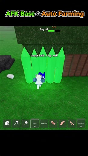 AFK Base + Auto Farming Method #roblox #99nightintheforest