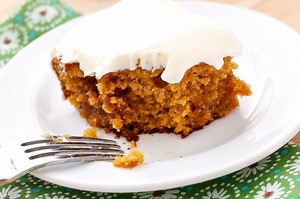 Pumpkin Caramel Poke Cake | All Things Mamma