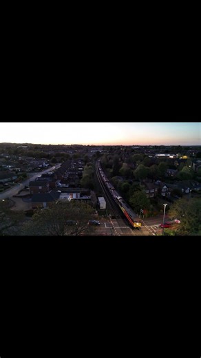 COLAS Class 56 Double Header ROARS Through Oakham! 🚂 56049 + 56051 | Drone Action #shorts