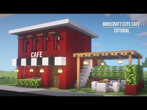 Minecraft cute cafe - tutorial