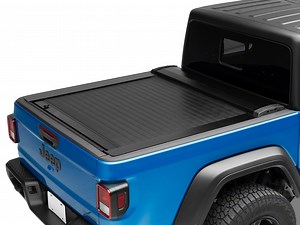 Pace Edwards Jeep Gladiator JackRabbit Retractable Bed Cover; Gloss Black JRJA36A67 (20-26 Jeep Gladiator JT) - Free Shipping