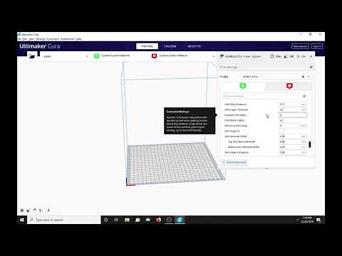 Cura Multicolor Printing Setup Part 1