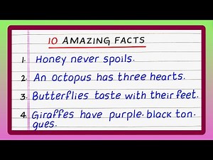 10 Amazing Facts | 10 Interesting Facts | Amazing Facts | Top 10 Amazing Facts
