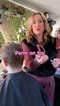 Deel permanent voor mannen uitgelegd #perm #curly #curls