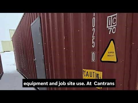 Roll up Door installation on a Shipping Container at Cantrans Containers