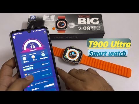 T900 Ultra smart watch unboxing and full setup