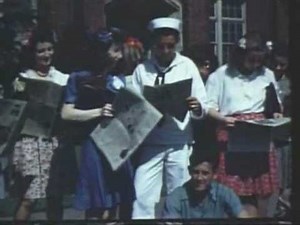 Old 16mm Color Film Footage 1940's Hirsch High School Chicago Jitterbug WWII