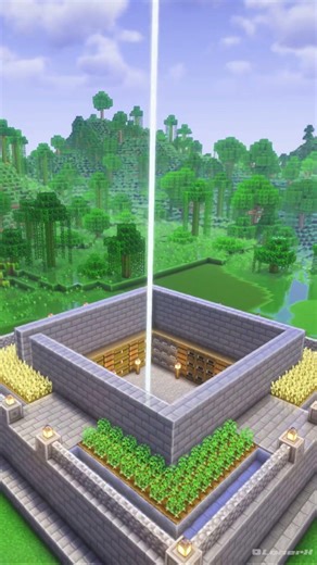 Minecraft: Easy Design Beacon Tutorial🏡 #youtubeshorts #minecraft #shortvideo #trending