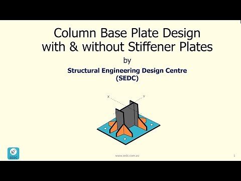 Introduction of our new course "Column Base Plate Design with & without Stiffener Plates"