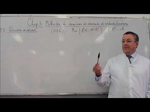 OPTIMISATION SANS CONTRAINTES CHAPITRE 3 METHODES A DIRECTIONS DE DESCENTE ET RECHERCHES LINEAIRES