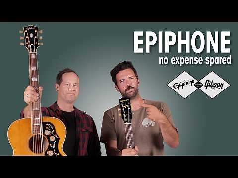 New Epiphone Inspired By Gibson Custom Acoustic Guitars | J-45, Hummingbird, etc.