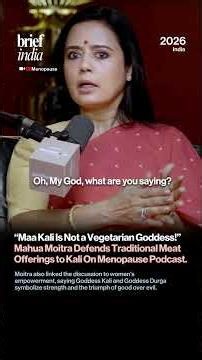 “Maa Kali Is Not a Vegetarian Goddess!” Mahua Moitra Defends Traditional Meat Offerings to Kali.