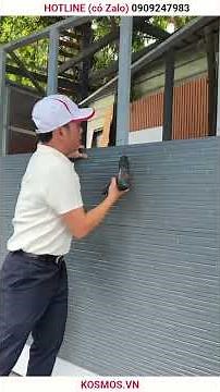 Cách thi công tấm panel tôn xốp làm nhà tiền chế | Tấm ốp kim loại ngoài trời