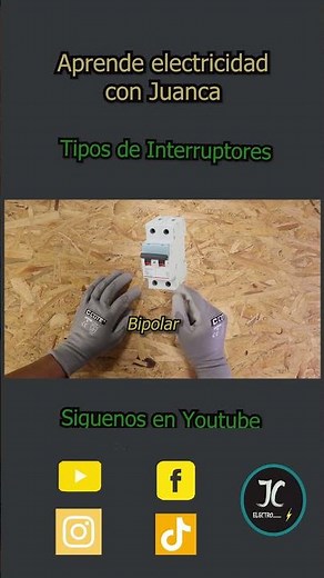 Tipos de Interruptores y donde Utilizarlos. #aprendaelectricidadbasica #electricidadbasica