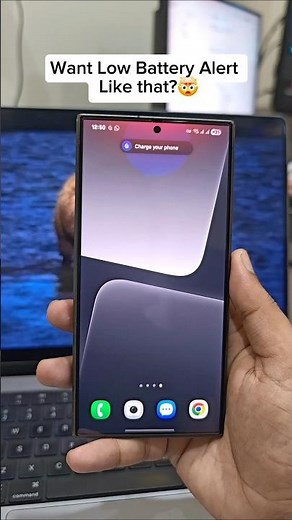 Get a voice notification for low battery on your Samsung phone 😍 #samsungtips #oneui7