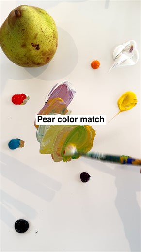 28K views · 391 reactions | Ever wonder how to mix the exact color of something — like a pear?  It doesn’t really matter where you start. By using complements, balancing warm and cool tones, and adding a touch of black and white, you can get there step by step. Natural objects are full of complements — reds and greens, blues and purples — and that’s what makes them come alive. Making any color you want is easy once you know your way around the color wheel. | Art2Life | Facebook