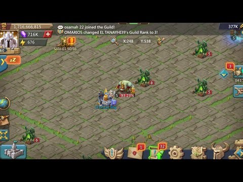 Lords Mobile - Hunting 8 Level 5 monsters - Lets See How Many Legendary Materials I Drop