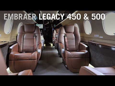 Embraer Debuts New Seat Design for Legacy 450 and 500 Business Jets – AIN