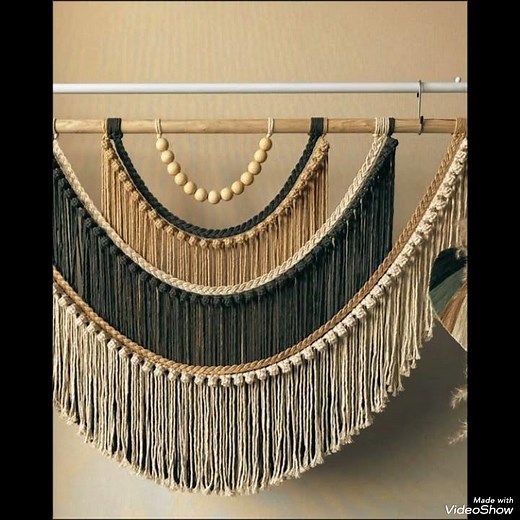 Stylishly Half circle Macrame decors hangings pattern's