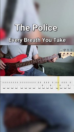 The Police - Every Breath You Take (Bass Cover) Tabs #bass