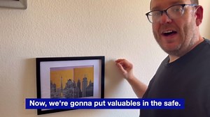 Elder Welder® Hidden Wall Safe | 100% Real, Replaceable Picture Frame Included | Robust Metal Build | Combination Lock | Fits Perfectly Between 16" | Hidden Safe | Small In Wall Safe Between Studs